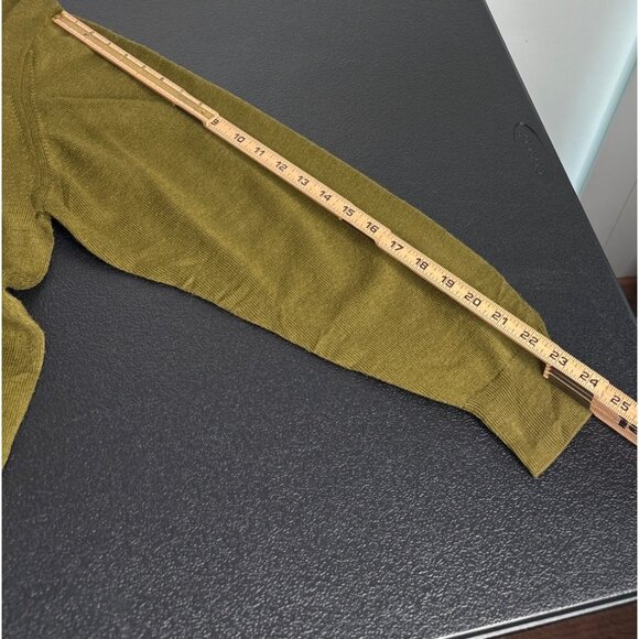 Spains Bruno Baresi Men's Olive Green Wool Blend Crew Neck Sweater EU 52/XL - Picture 7 of 9